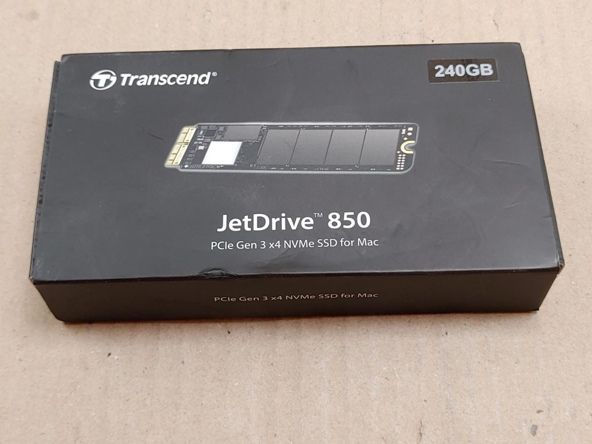240GB Transcend JetDrive 850 NVME Thunderbolt PCIe SSD Upgrade for