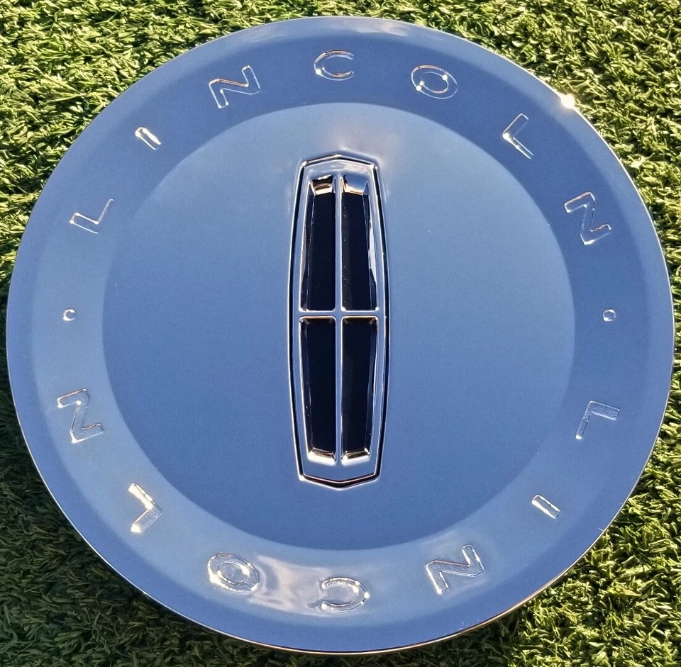 Tapa central Lincoln cromada de fábrica coche urbano rueda OEM 3W13-1A096-CA 4W13-1A096-CA Foto 3 de 4