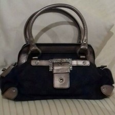 BORSA BLUMARINE PELLE E TESSUTO BORSA A MANO BORSA DONNA