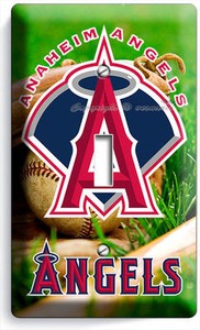 mlb anaheim angels switch baseball plate single team light