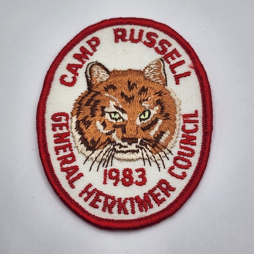 1983 Boy Scouts Of America Camp Russell Patch General Herkimer Council