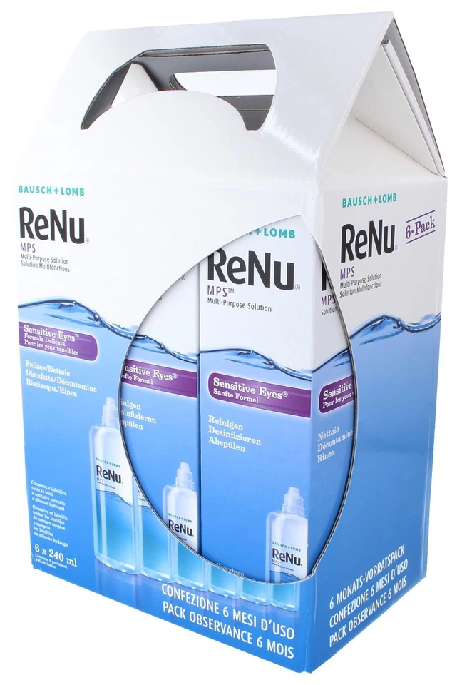 Bausch + Lomb ReNu MPS Kontaktlinsenpflegemittel für weiche Linsen, 6-Monatspack - Bild 1 von 1