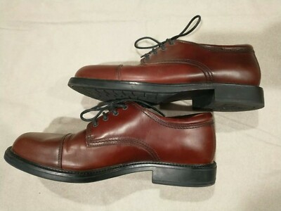 Dockers Cap Toe Derby Shoes Mens Size 9M Brown Leather Dress Comfort 090-2219 Mens Dockers Brown Leather Cap-Toe Dress Shoes-9.5M (090  main image 4