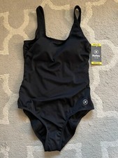 NEW Hurley Ladies Full Coverage One Piece Swimsuit UPF 50 Size Medium New