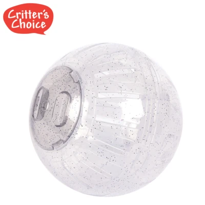 HAPPY PET CRITTERS CHOICE SMALL DWARF HAMSTER JOGGING GLITTER EXERCISE BALL 14CM