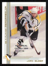 2000-01 BAP Memorabilia Montreal Olympic Stadium Show #123 Jiri Slegr /10