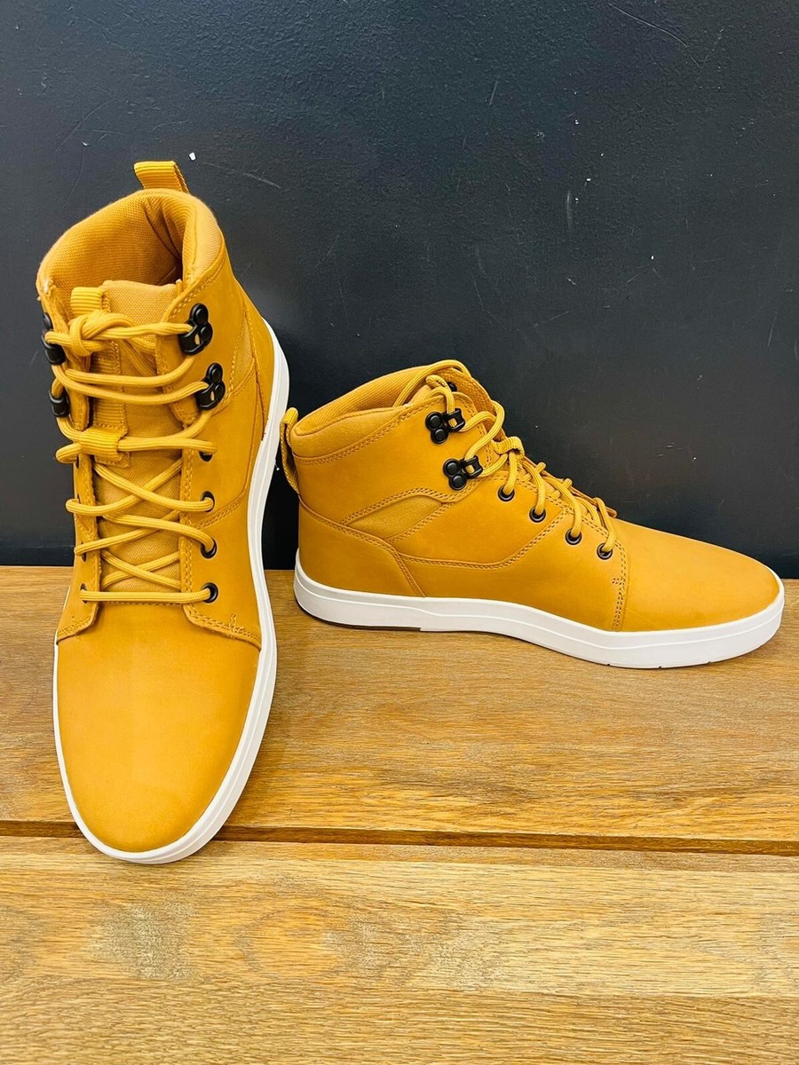 【Timberland】Davis Square Chukas Yellow★TB0A1OI32311 TIMBERLAND MEN'S DAVIS SQUARE MIXED-MEDIA CHUKKA (A1OI3