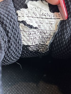 Hoka One One Mens Hupana 2 1019572 BWHT Black Running Shoes