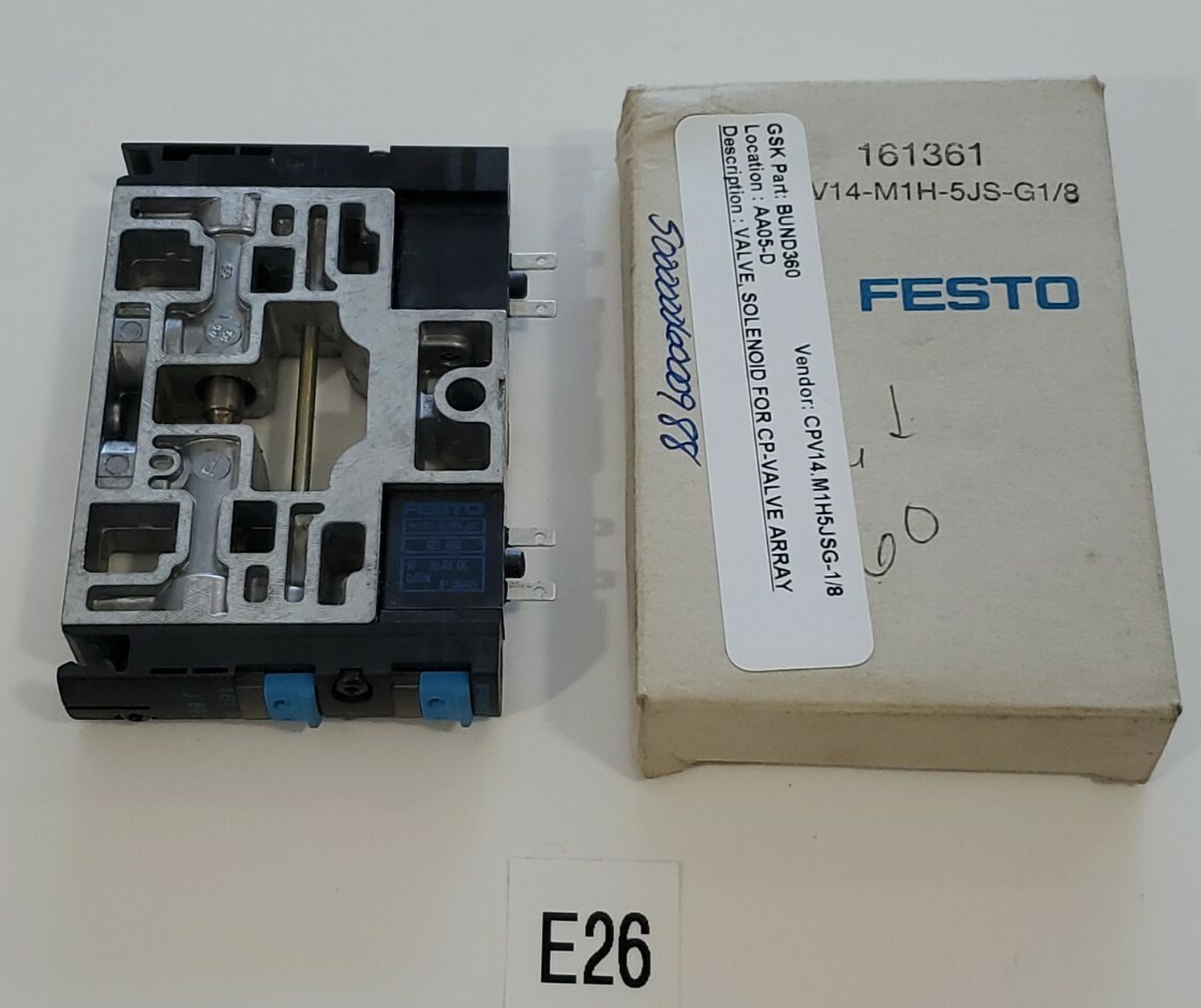 *NEW IN BOX* Festo CPV14-M1H-5JS-G1/8 Solenoid Valve 161316 + Warranty!