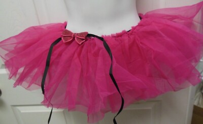  Raspberry Tap Tutu Organdy 2 layer Skirt Sequin Bow Tie child/ladies szs  NWT