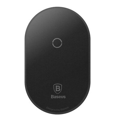 Induktives Ladegerät Wireless Charger kompatibel mit iPhone in Schwarz