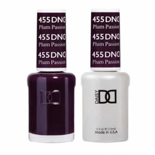 DND Daisy Soak Off Gel Polish and Nail Lacquer - 455 - Plum Passion