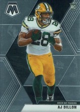 Panini NFL Mosaic 2020 Rookie Card No. 226 AJ DILLON. rookie card picture