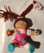 Vintage Cabbage Patch Kids PVC Brown Hair Yarn Braids Girl Toddler Doll OAA 1985