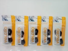 VELCRO(R) Brand Sew-On Soft & Flexible Tape Black One Roll. 30”x 5/8”(PACK OF 5)