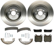 Bremsscheiben 5-Loch Bremsbeläge Backen hinten für Opel Vectra B Kombi 1,8 2,0