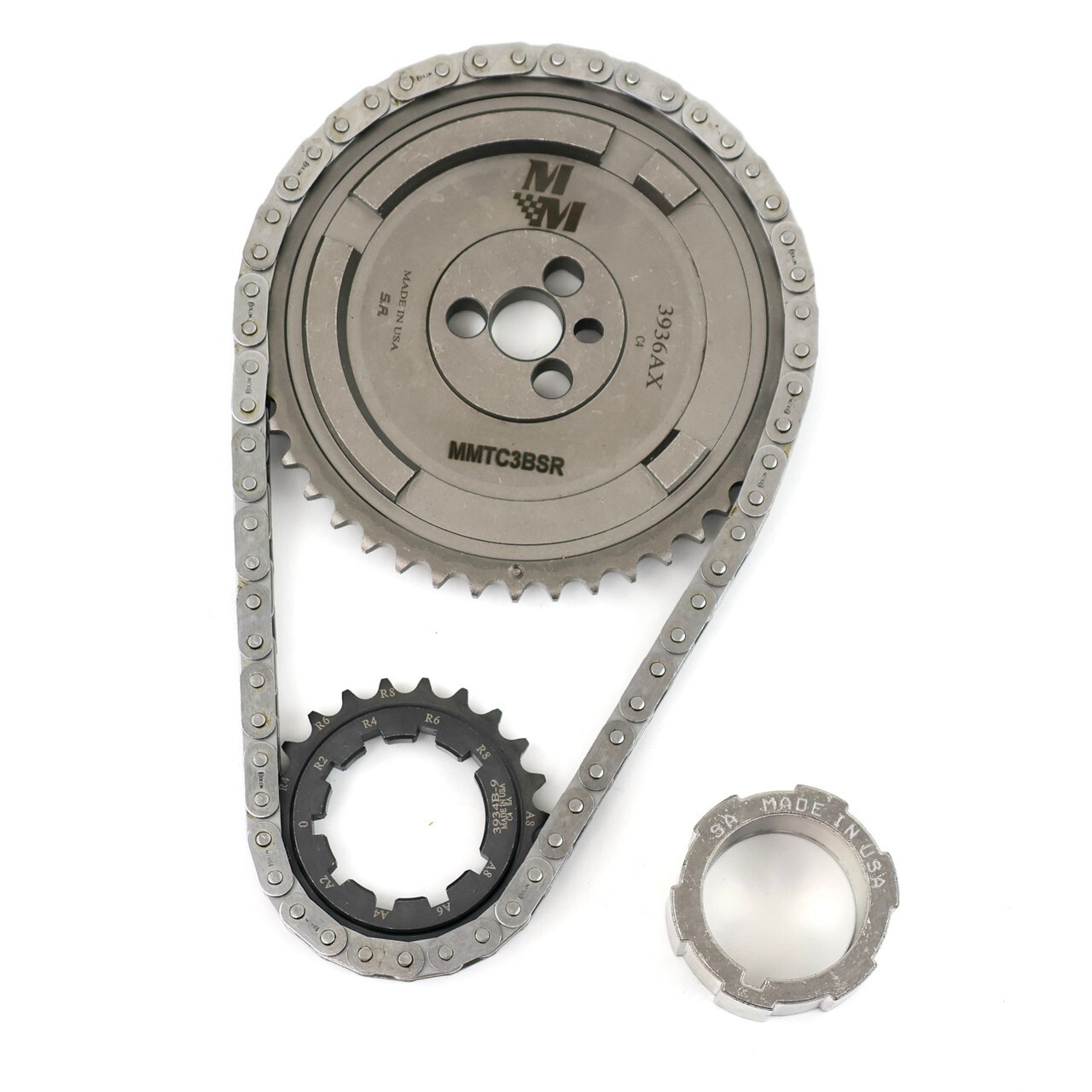 Michigan Motorsports 3-Bolt 58x LS3 Single Roller Timing Set w/ Adjustable Gear
