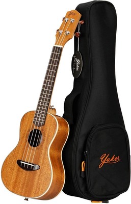21 Zoll Sopran Ukulele Konzert Tenor Ukelele Mahagoni mit Gigbag Stimmgurt