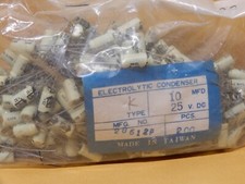 ACE 10uf 25V Electrolytic Capacitors Qty 200 NOS Radial Leads Type K