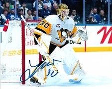 Joel Blomqvist Signed 8x10 Photo Pittsburgh Penguins Autographed COA B