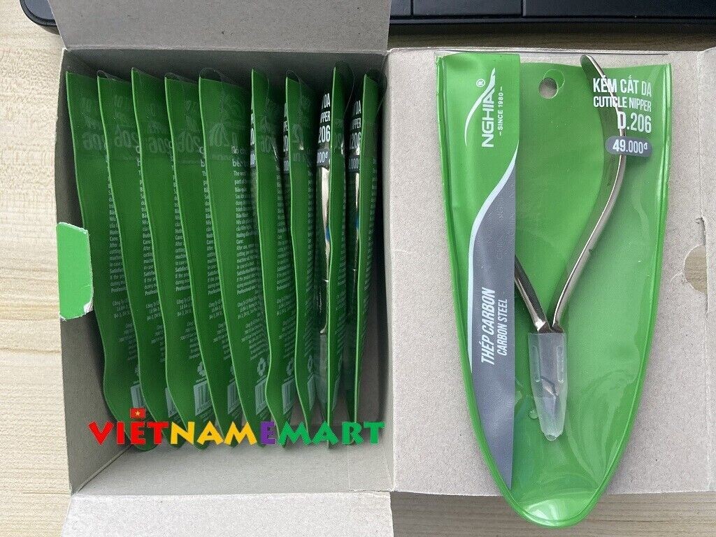 05 pcs NGHIA D-206 Cuticle Nippers, Kiem Nghia D206 | Hard Steel
