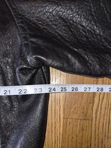 Pelle Studio Leather Bomber Jacket Size L Black Thinsulate image 6