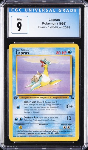 Lapras (1st Edition) graded CGC 9 for sale on eBay