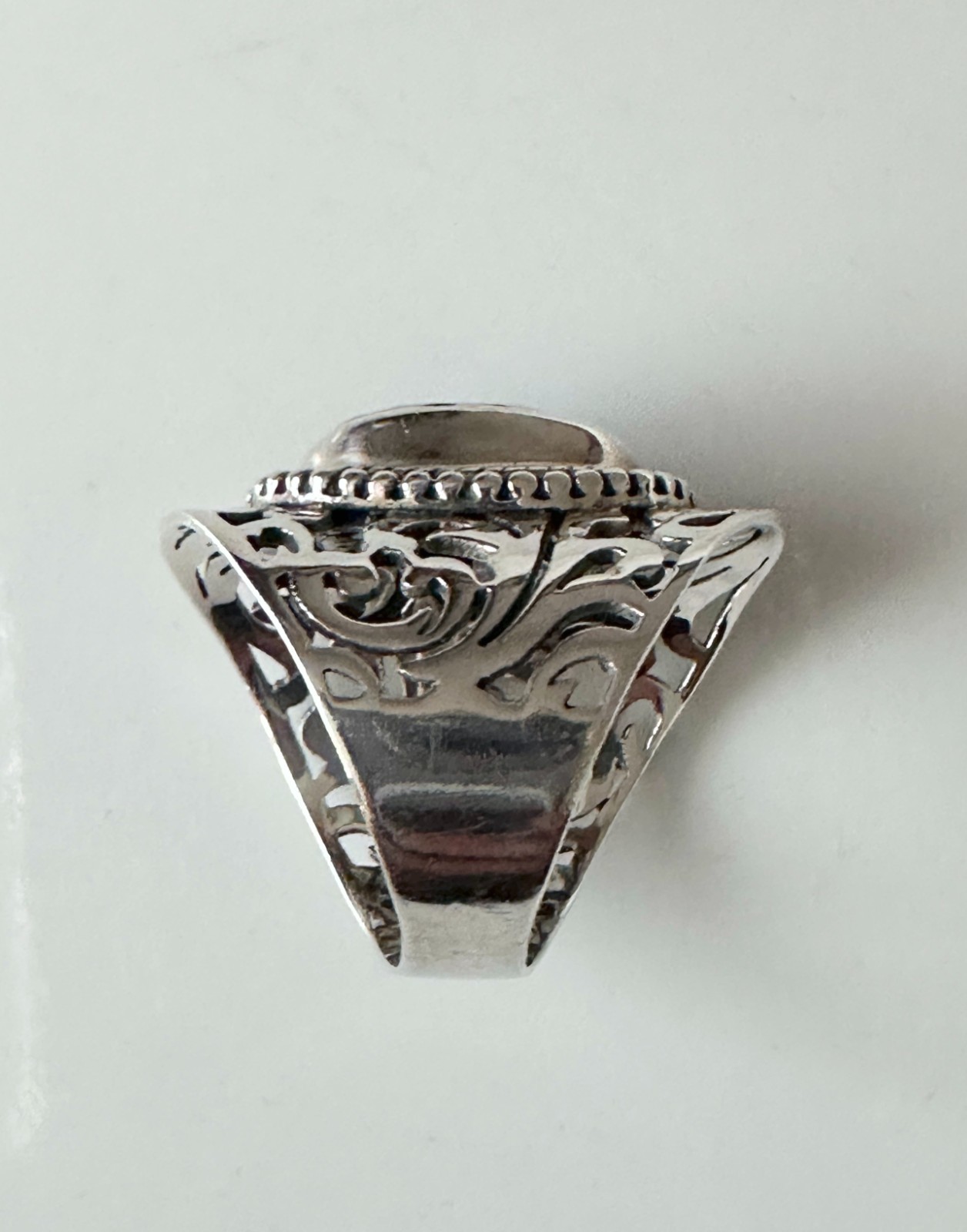 Himalayan Labradorite Stone in Solid Filagree Ste… - image 12