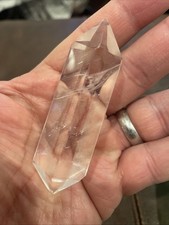 Clear Quartz Double Terminated Polished Crystal Point Healing Wand