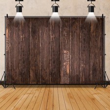Brown Wood Backdrop 8x6ft Wooden Board Wall Photography Background Rustic