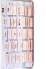 DiverseBee Laminated Bible Tabs (Rose Gold Embossed Lettering), Bible Journal...