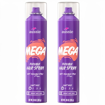 #ad #ad 2 Pack Aussie MEGA Flexible Hair Spray Light Hold Citrus 10 Oz 283 g Each $23.88
