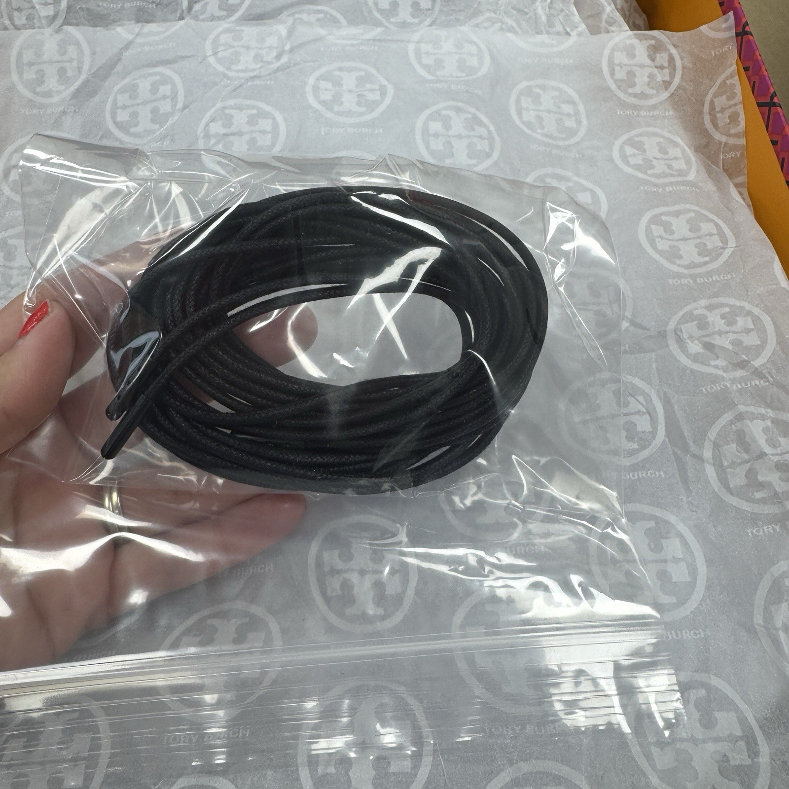 Tory Burch Double T Combat Boots size 9.5 Perfect Black Glossy Calf Leather thumbnail 12