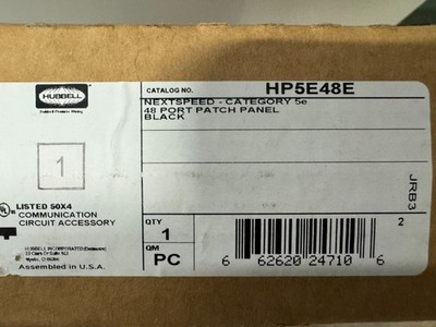 HUBBELL HP5E48E NEXTSPEED PORT PATCH PANEL