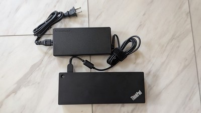 Lenovo ThinkPad Thunderbolt 3 Workstation Dock Type 40AC 170W Adapter & Cable