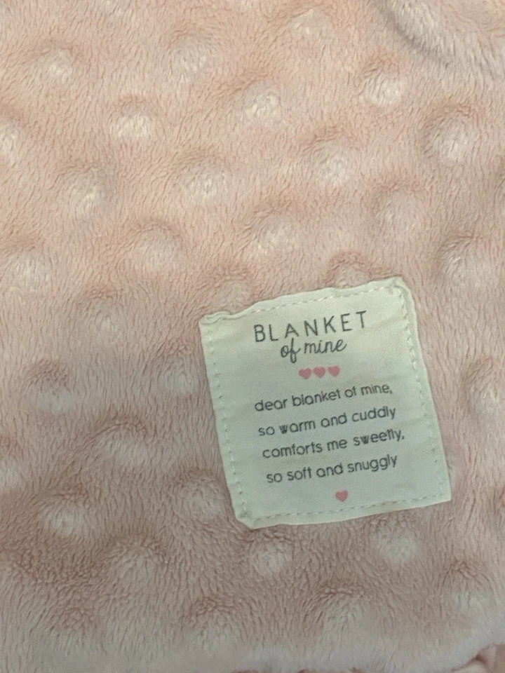 "Manta bebé Carter's Child of Mine rosa punto Minky con volante 41"" X 31"" + bonificación" Foto 3 de 4