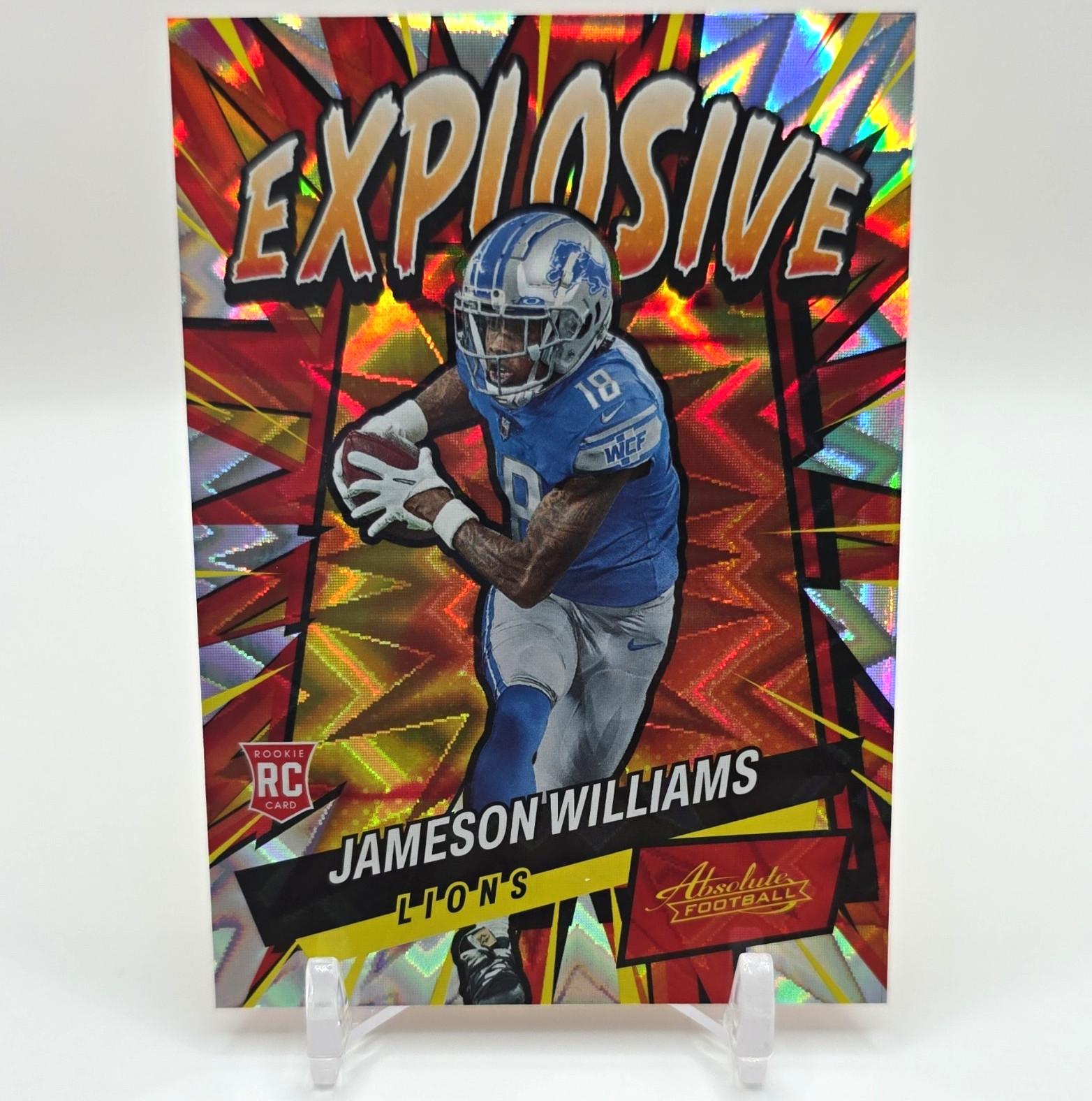 Panini 2022 Absolute Explosive Insert Rookie Jameson Williams #E43 Detroit Lions