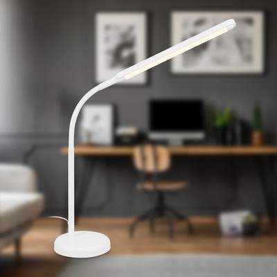 LED Schreibtischlampe Leselampe USB-C Home Office verstellbar Kopf Touch Dimmer weiß
