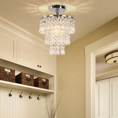 Candelabro De Techo Para Sala Comedor Elegantes Lampara Colgante Luces Cristal