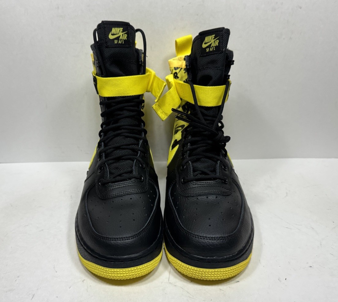 Nike SF Air Force 1 High Mens Shoes Black Dynamic Yellow AR1955-001 Size 11 Nike air | SF Air Force 1 high | dynamic yellow/black  main image 4