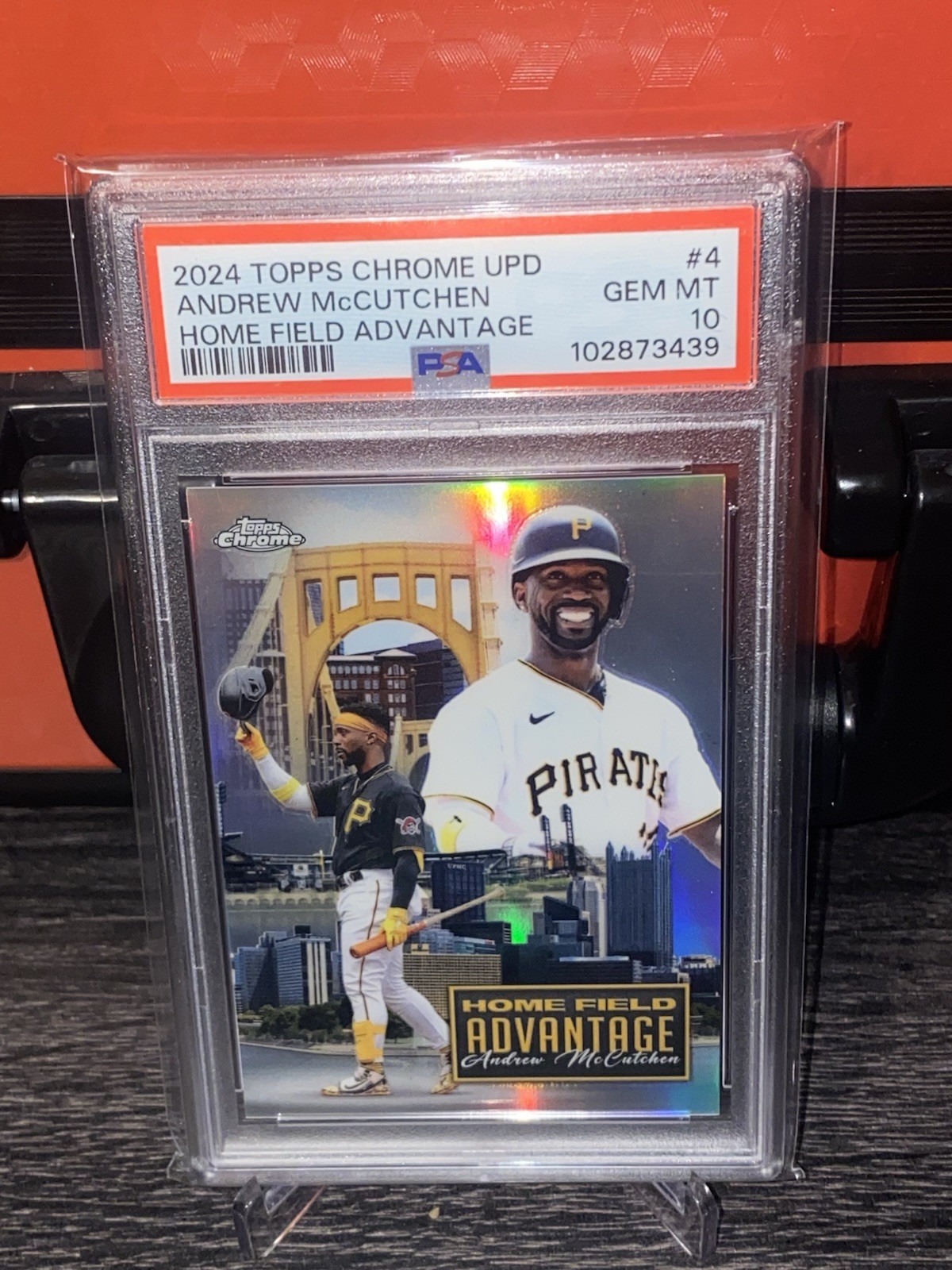 2024 Topps Chrome Update Home Field Advantage-Andrew McCutchen-PSA 10-#HFAC-4