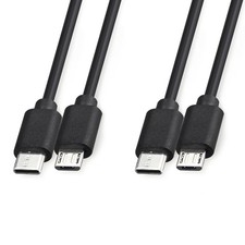 2-Pack 3 ft Micro USB to USB-C Cable Data Transfer Charging Cord for Android