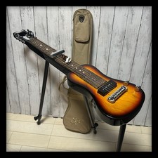 SX Guitars LG2 3TS Sunburst 6-String Electric Lap Steel Guitar with Case Stand