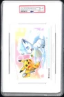 2017 POKEMON CENTER SAPPORO SNOW FESTIVAL #2 ALOLAN VULPIX/PIKACHU PSA 8