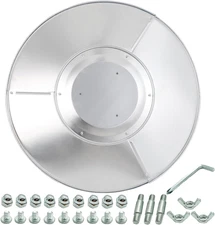 Patio Heater Reflector Shield, Aluminum Heat Reflector Shield Top for Propane Ou