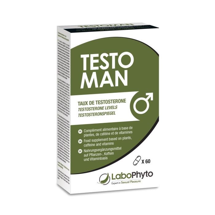 Cure testostérone Labophyto contre la fatigue passagère boîte de 60 gélules