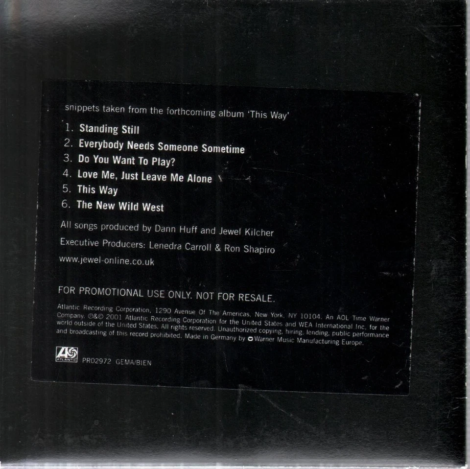 Jewel This Way (Snippet Aus Dem Kommenden Album) CD Europa Atlantic - Bild 2 von 2
