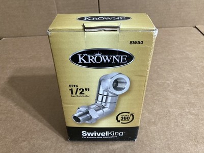 Krowne SW50 Swivel Fitting Fits 1/2  Gas Connector