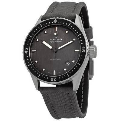 Blancpain Fifty Fathoms Automatic Grey Dial Men's Watch 5000 1210 G52A