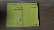 2 x Reclam Schiller Wilhelm Tell +  Wassermann Das Gold von Caxamalca alt
